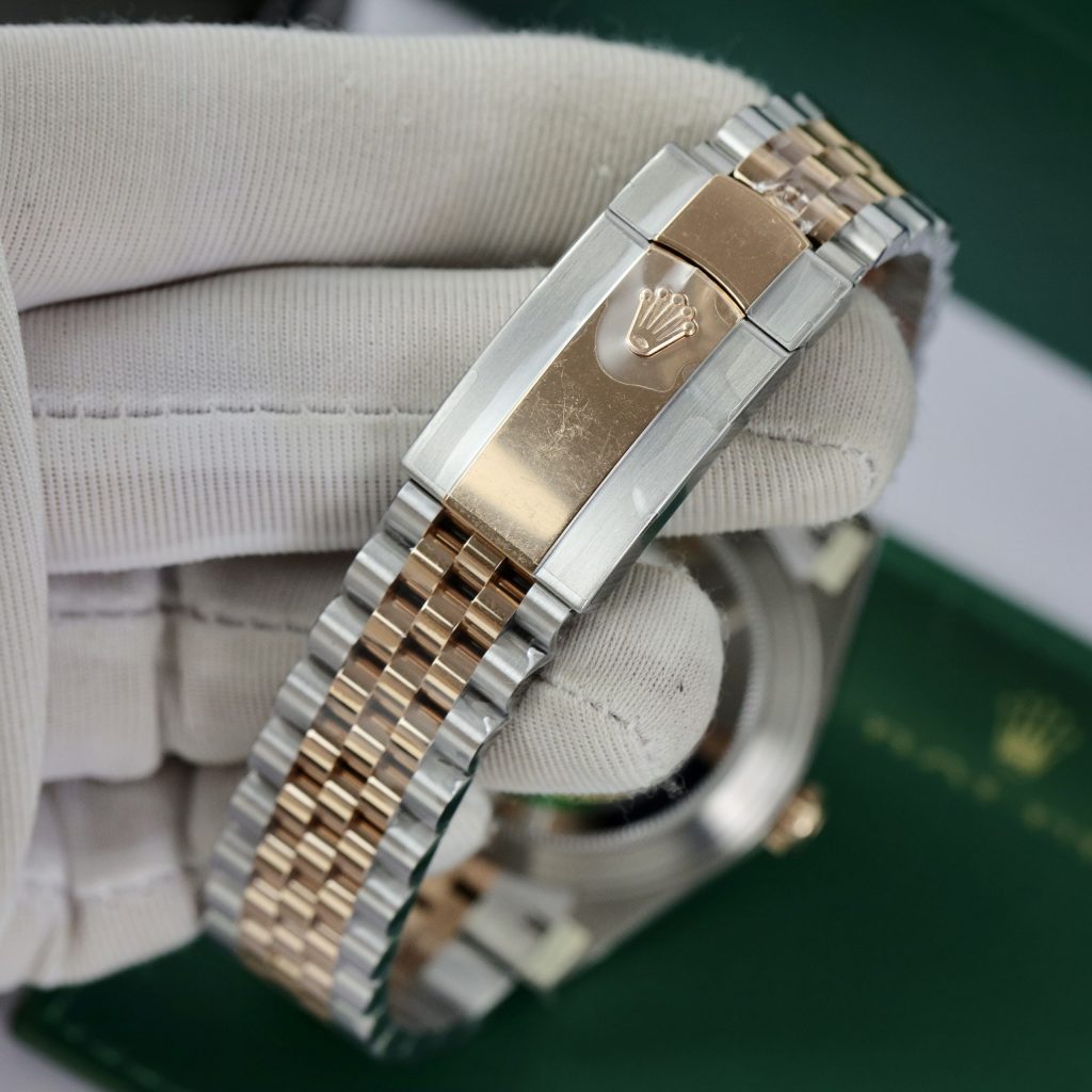 Đồng hồ Rolex Date Just 3235 Clean giá rẻ cọc số đính đá Fake 11 41mm (8)