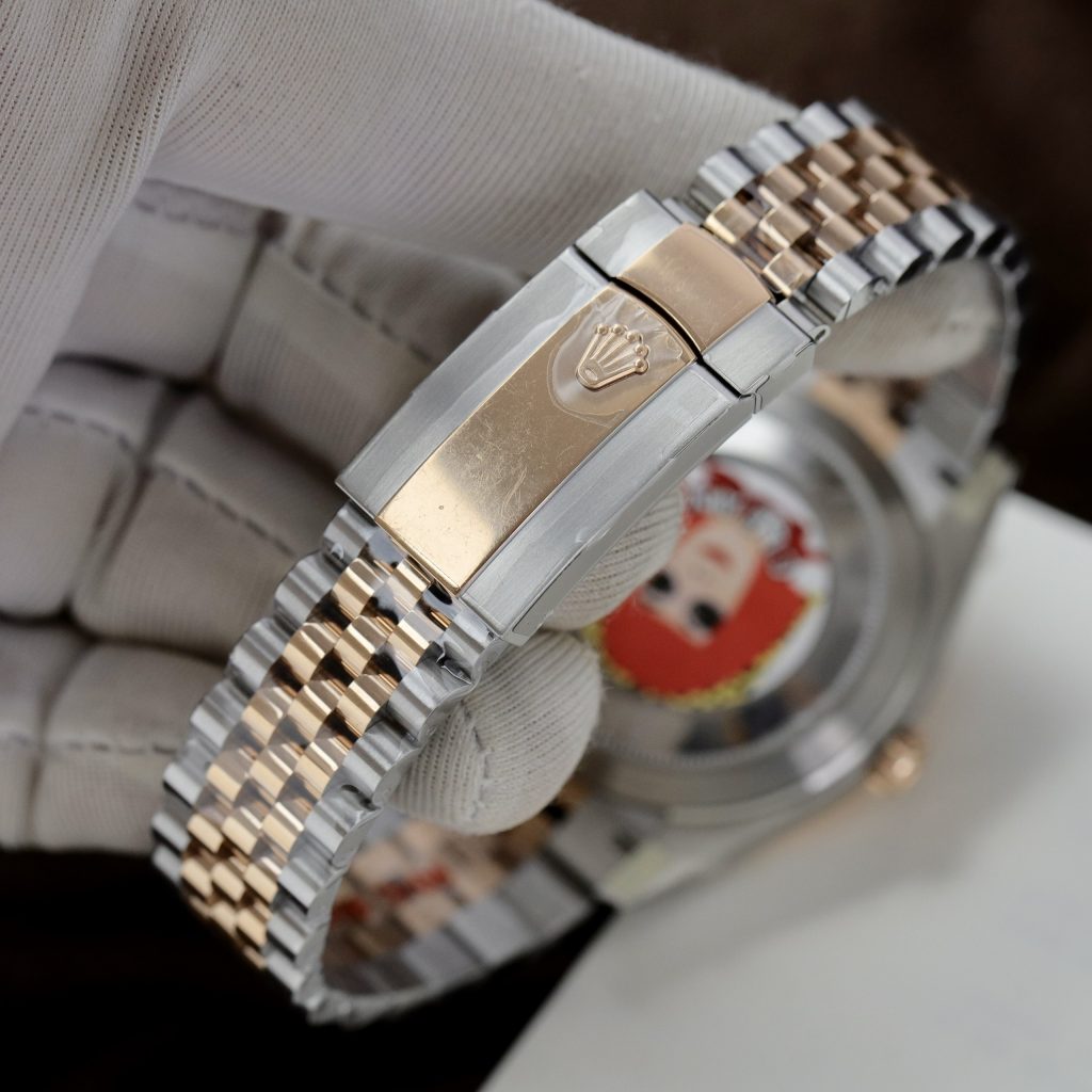 Đồng hồ Rolex Date Just 3235 Clean giá rẻ mặt chocolate Fake cao cấp 41mm (5)