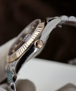 Đồng hồ Rolex Date Just 3235 Clean giá rẻ mặt chocolate Fake cao cấp 41mm (5)