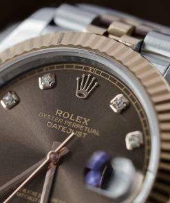 Đồng hồ Rolex Date Just 3235 Clean giá rẻ mặt chocolate Fake cao cấp 41mm (5)