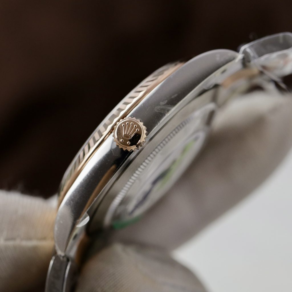 Đồng hồ Rolex Date Just 3235 Clean giá rẻ mặt chocolate Fake cao cấp 41mm (18)