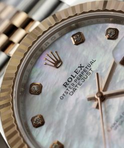 Đồng hồ Rolex Date Just 3235 Clean giá rẻ mặt khảm trai Fake 11 41mm (10)