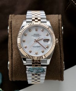 Đồng hồ Rolex Date Just 3235 Clean giá rẻ mặt khảm trai Fake 11 41mm (10)