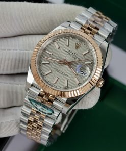 Đồng hồ Rolex Date Just 3235 Clean giá rẻ mặt nếp gấp Fake 11 41mm (8)