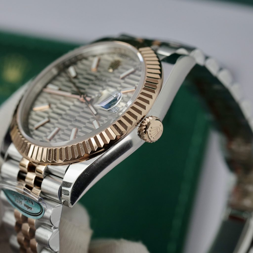 Đồng hồ Rolex Date Just 3235 Clean giá rẻ mặt nếp gấp Fake 11 41mm (8)