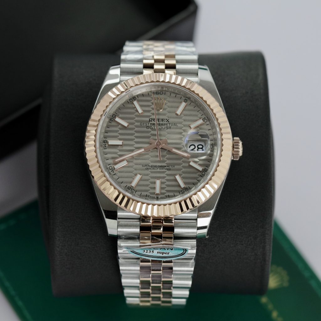 Đồng hồ Rolex Date Just 3235 Clean giá rẻ mặt nếp gấp Fake 11 41mm (8)