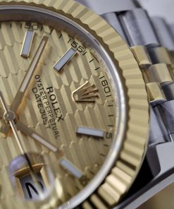 Đồng hồ Rolex Date Just 3235 Clean giá rẻ mặt xếp gạch Fake cao cấp 41mm