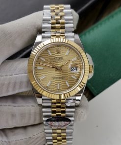 Đồng hồ Rolex Date Just 3235 Clean giá rẻ mặt xếp gạch Fake cao cấp 41mm