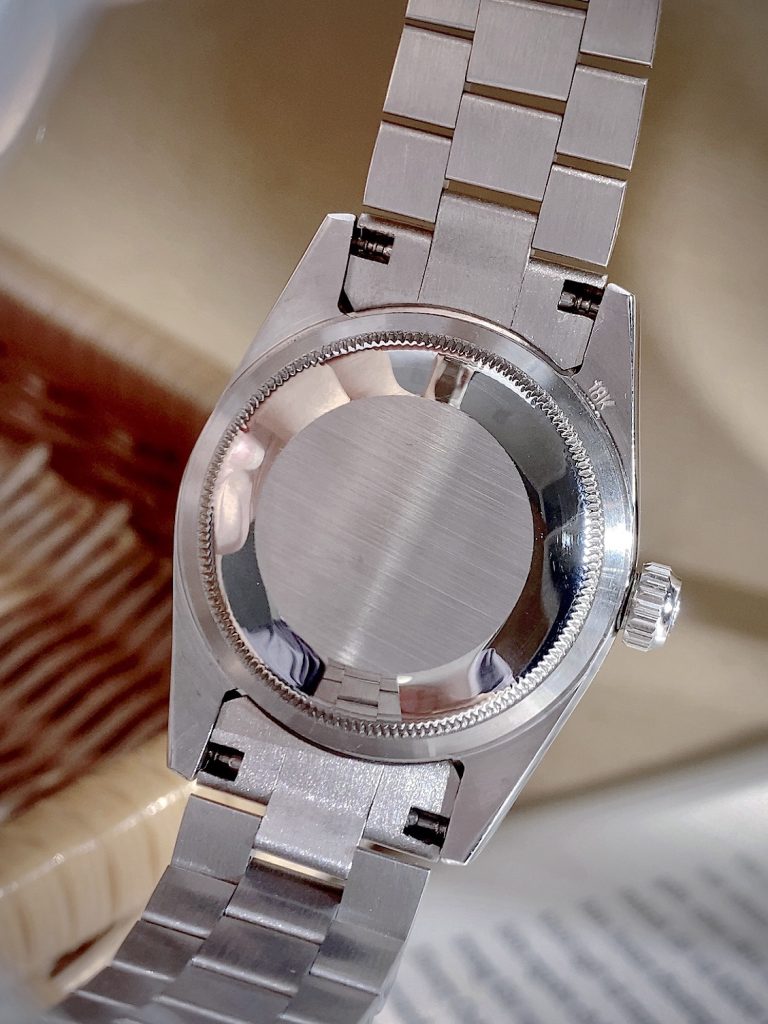 Đồng hồ Rolex Datejust nữ mặt xanh băng cọc số đính đá Fake cao cấp 32mm