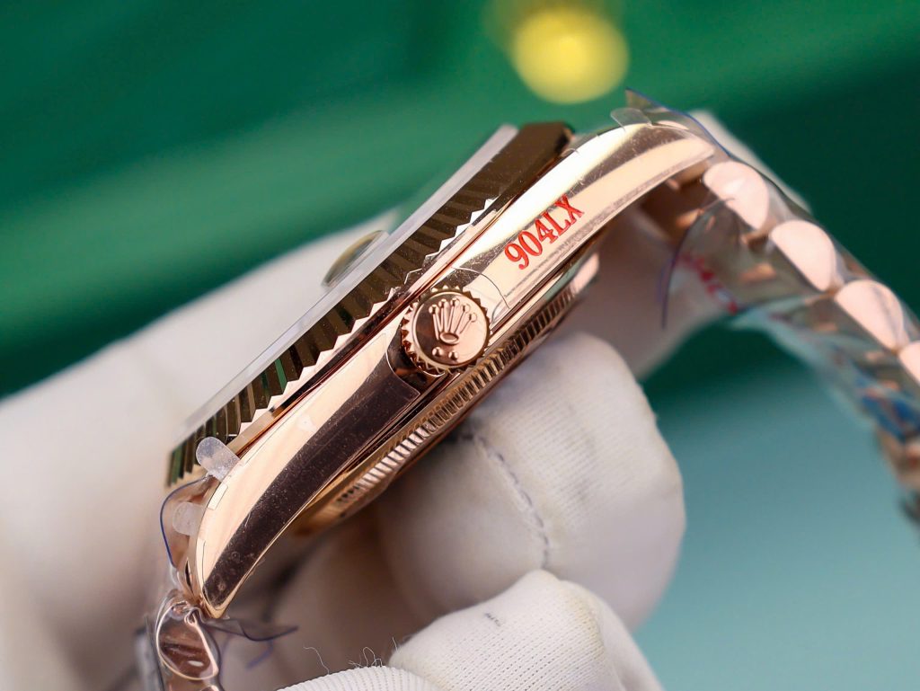 Đồng hồ Rolex chế tác Day-Date mặt số Ombre xám nhà máy QF 185 grams 40mm (1)