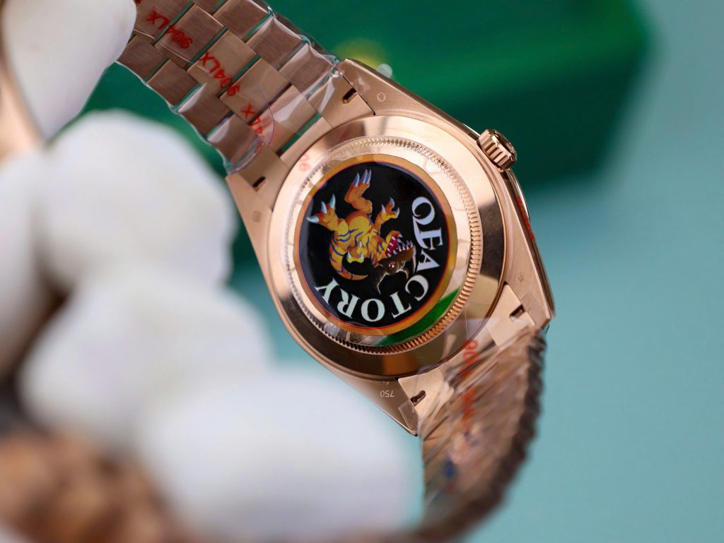 Đồng hồ Rolex chế tác Day-Date mặt số Ombre xám nhà máy QF 185 grams 40mm (1)