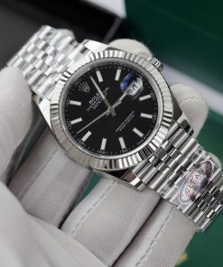 Đồng hồ Rolex nam Rep 11 DateJust 3235 Clean cọc số dạ quang 41mm