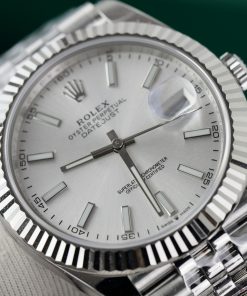 Đồng hồ Rolex nam Rep 11 DateJust 3235 Clean cọc số dạ quang 41mm