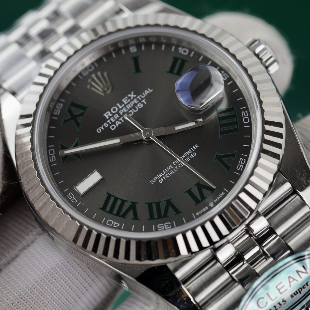 Đồng hồ Rolex nam Rep 11 DateJust 3235 Clean mặt Wimbledon 41mm (2)