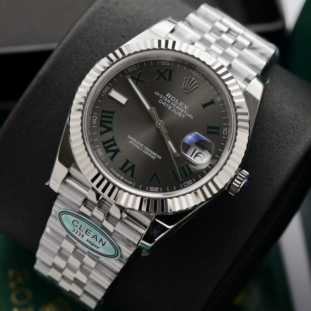 Đồng hồ Rolex nam Rep 11 DateJust 3235 Clean mặt Wimbledon 41mm (2)