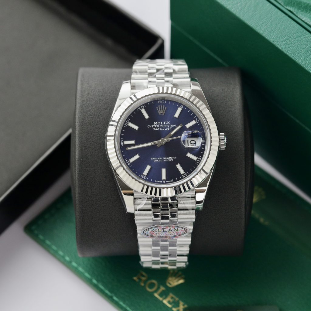 Đồng hồ Rolex nam Rep 11 DateJust 3235 Clean mặt chải tia 41mm (1)