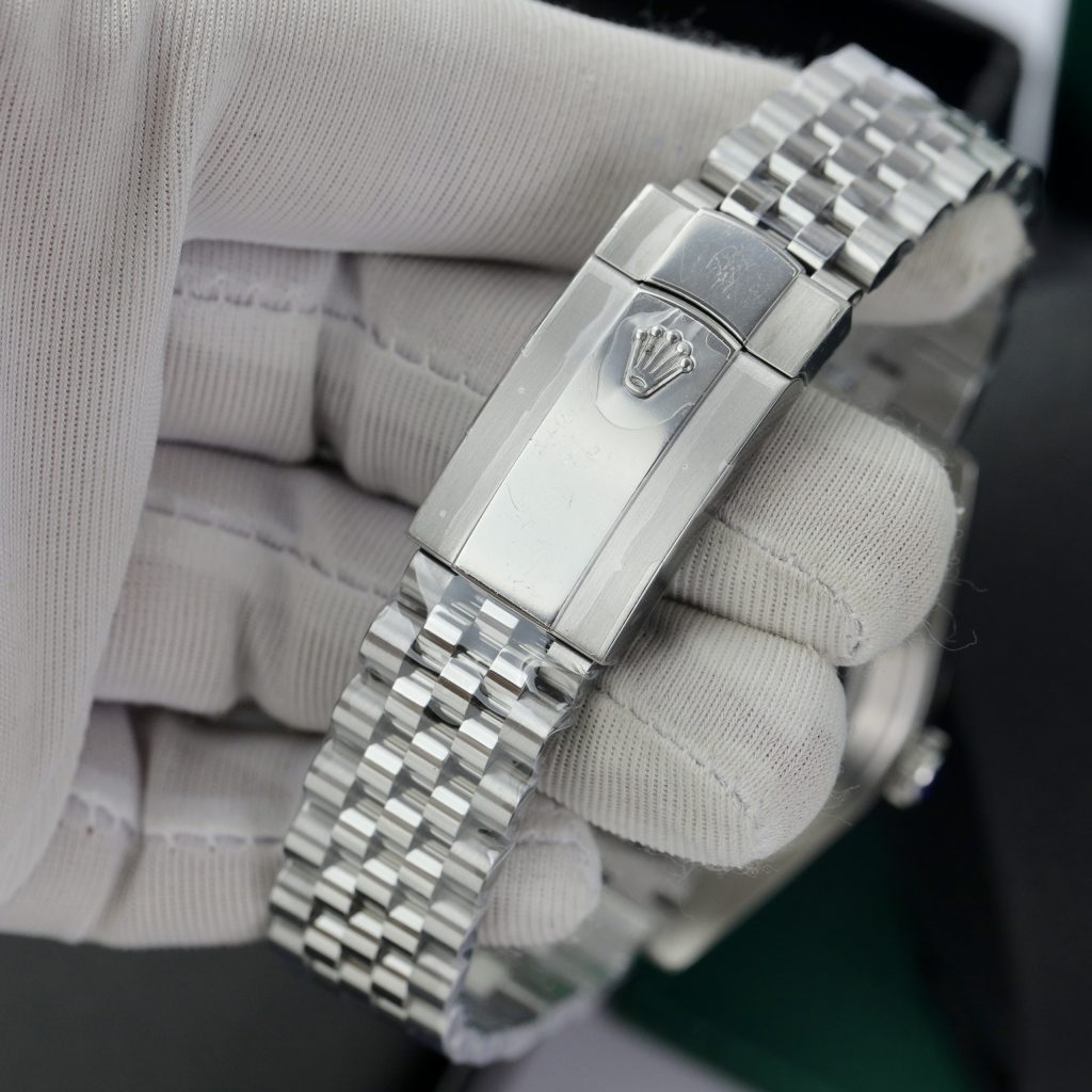 Đồng hồ Rolex nam Rep 11 DateJust 3235 Clean mặt xám chải tia 41mm