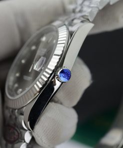 Đồng hồ Rolex nam Rep 11 DateJust 3235 Clean mặt xám chải tia 41mm