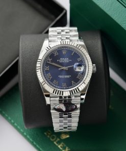 Đồng hồ Rolex nam Rep 11 DateJust 3235 Clean mặt xanh bleu 41mm (1)