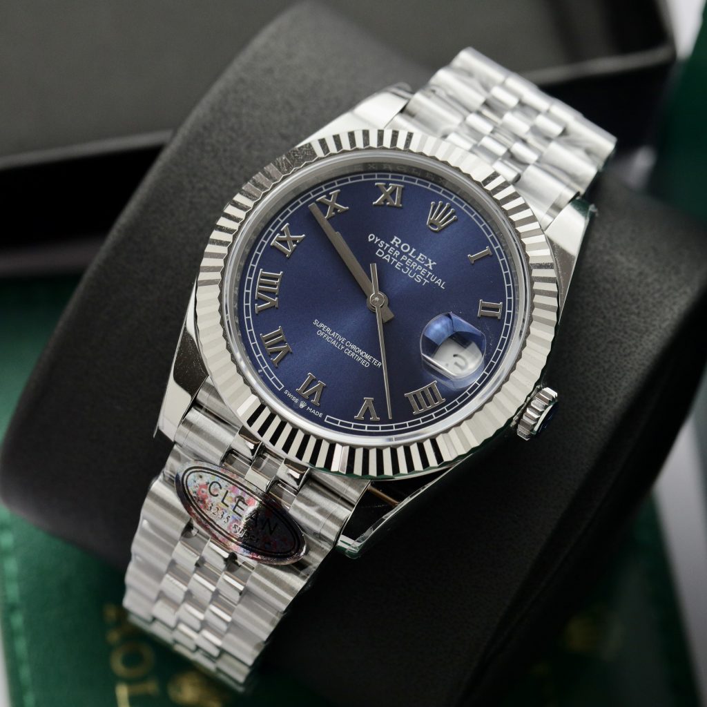 Đồng hồ Rolex nam Rep 11 DateJust 3235 Clean mặt xanh bleu 41mm (1)