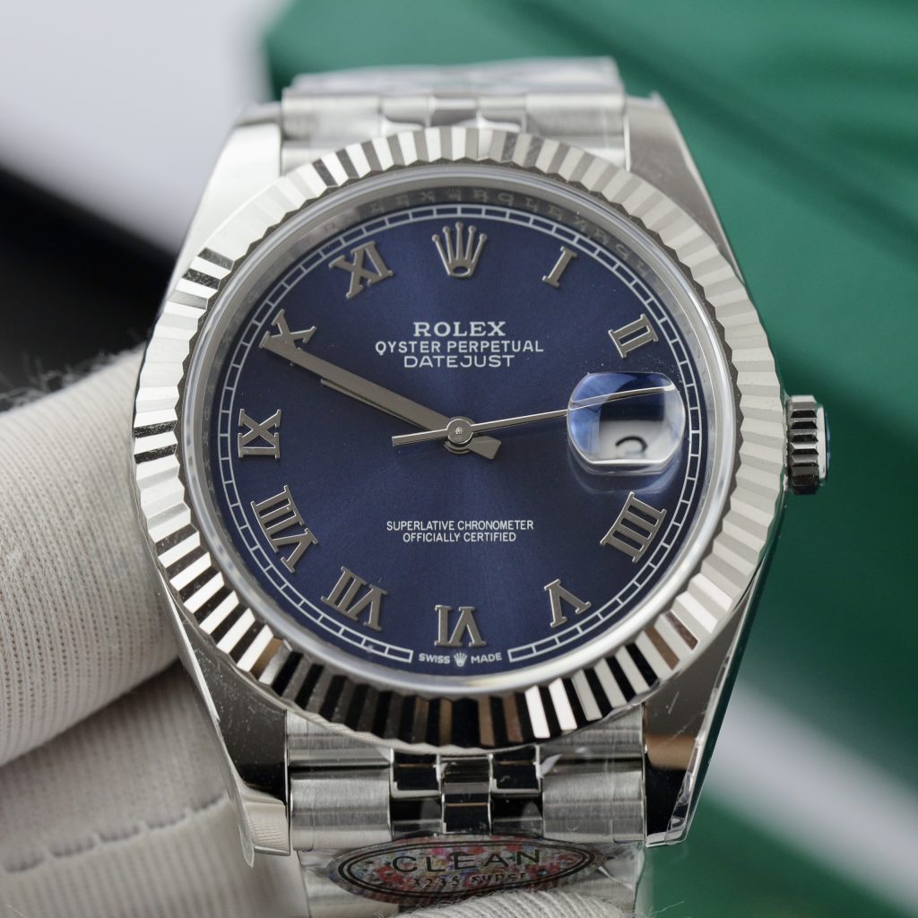 Đồng hồ Rolex nam Rep 11 DateJust 3235 Clean mặt xanh bleu 41mm (1)