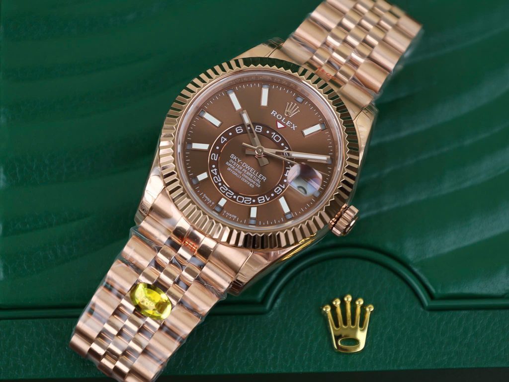 Đồng hồ Rolex nam Rep 11 Sky Dweller dây Jubilee mặt Chocolate 42mm (1)