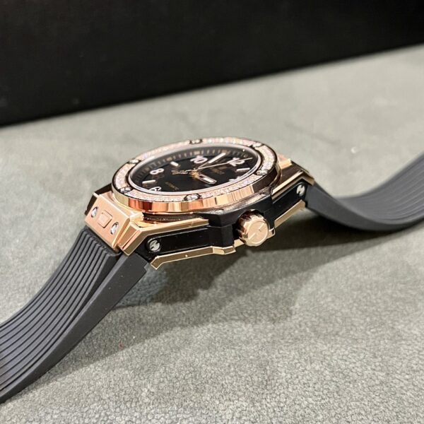 Đồng Hồ Hublot Chế Tác Big Bang One Click King Gold Đính Đá 39mm (2)