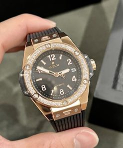 Đồng Hồ Hublot Chế Tác Big Bang One Click King Gold Đính Đá 39mm (2)