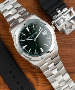 Đồng Hồ Vacheron Constantin Rep 11 Overseas mặt đen nhà máy PPF 41mm (18)