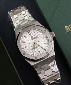 Đồng hồ Audemars Piget Royal Oak Rep 11 mặt trắng nhà máy APS 37mm (5)
