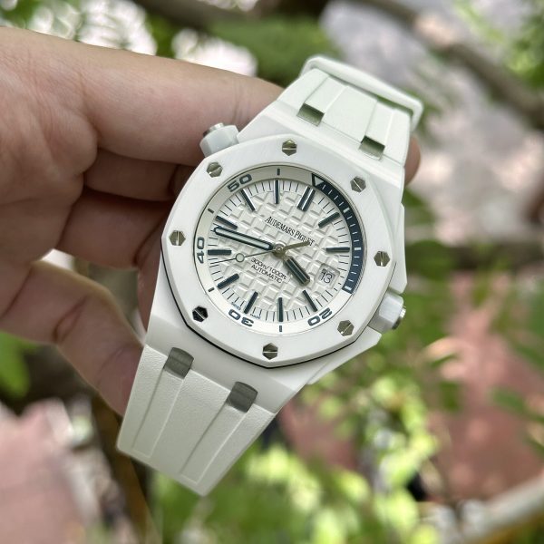 Đồng hồ Audemars Piguet Royal Oak Offshore 15707CB vỏ gốm trắng nhà máy APS 42mm (2)