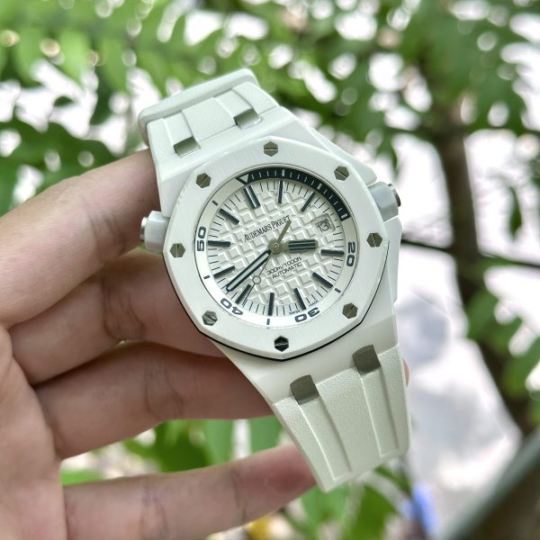 Đồng hồ Audemars Piguet Royal Oak Offshore 15707CB vỏ gốm trắng nhà máy APS 42mm (2)
