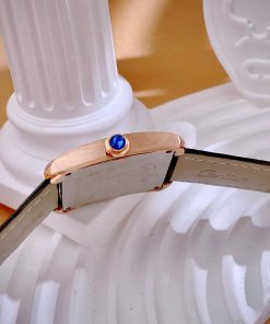 Đồng hồ Cartier Tank Anglaise nữ đính đá dây da Fake cao cấp 30mm (1)