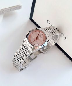 Đồng hồ Gucci G-Timeless nữ mặt hồng dây thép Like Auth 28mm