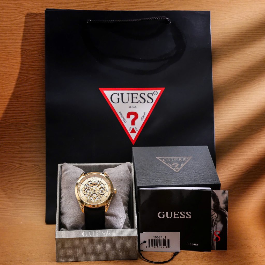Đồng hồ Guess nam GW0389G2 dây da 6kim Like Auth 42mm