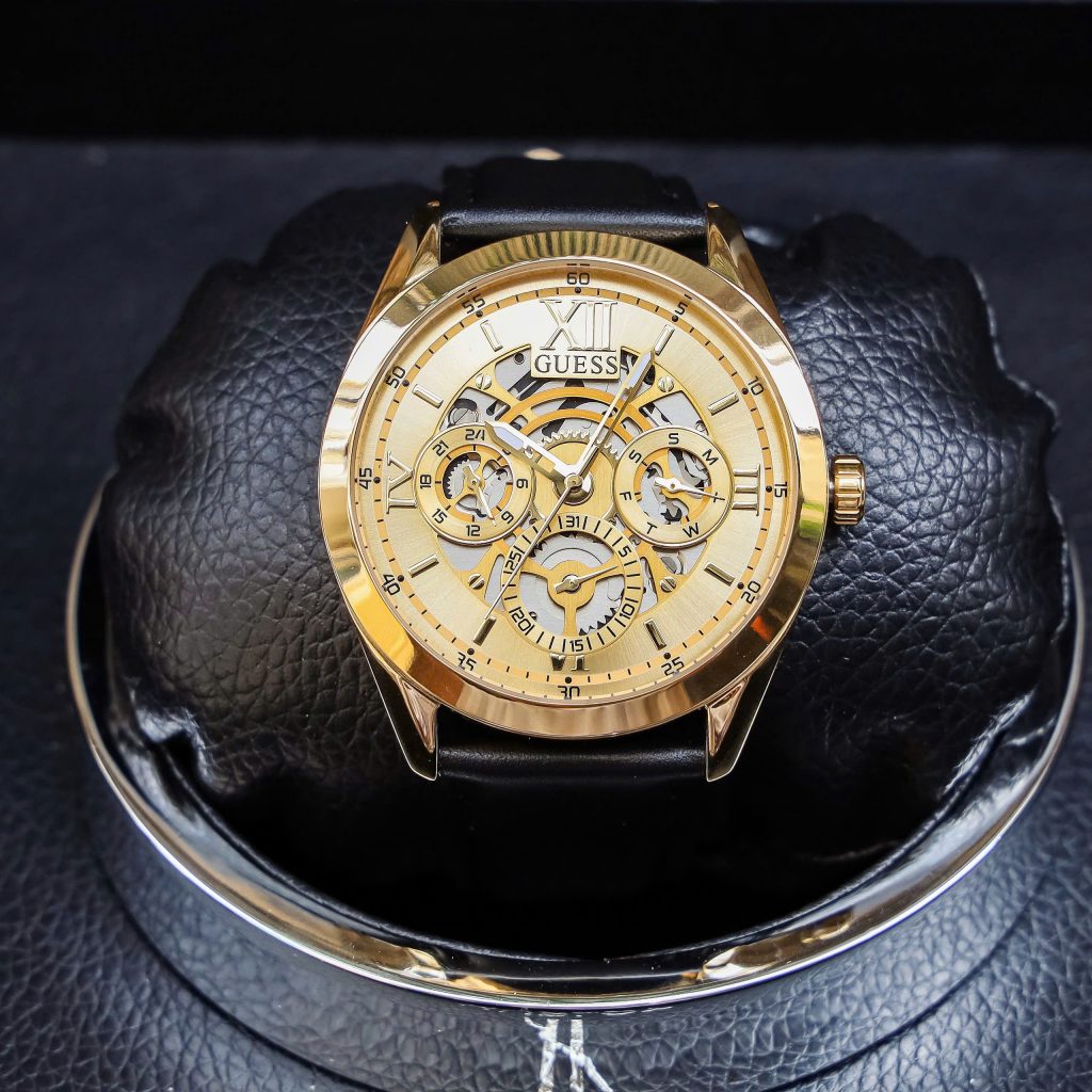 Đồng hồ Guess nam GW0389G2 dây da 6kim Like Auth 42mm