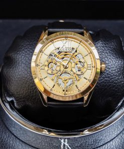 Đồng hồ Guess nam GW0389G2 dây da 6kim Like Auth 42mm
