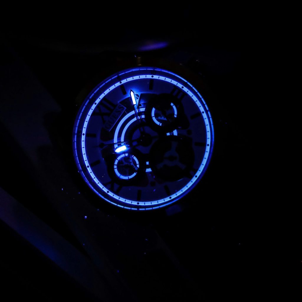 Đồng hồ Guess nam GW0389G8 dây da nâu 6kim Like Auth 42mm