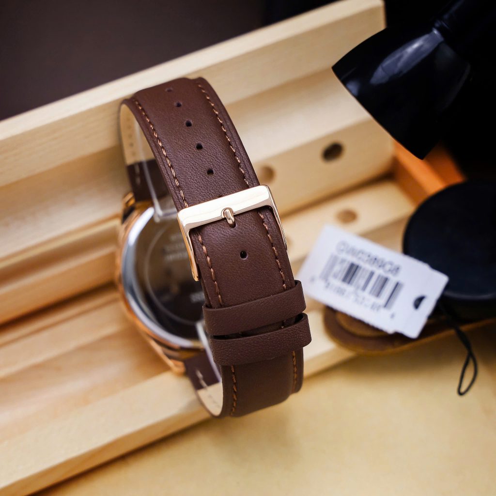 Đồng hồ Guess nam GW0389G8 dây da nâu 6kim Like Auth 42mm