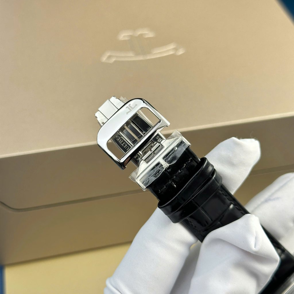 Đồng hồ Jaeger LeCoultre Master Reverso 2 mặt màu đen trắng Rep 11 cao cấp MGF 30x40mm (2)