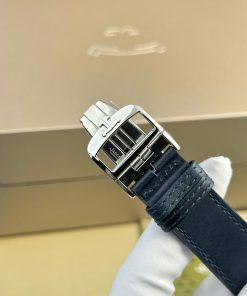 Đồng hồ Jaeger LeCoultre Master Reverso 2 mặt màu xanh trắng Rep 11 MGF 30x40mm (2)