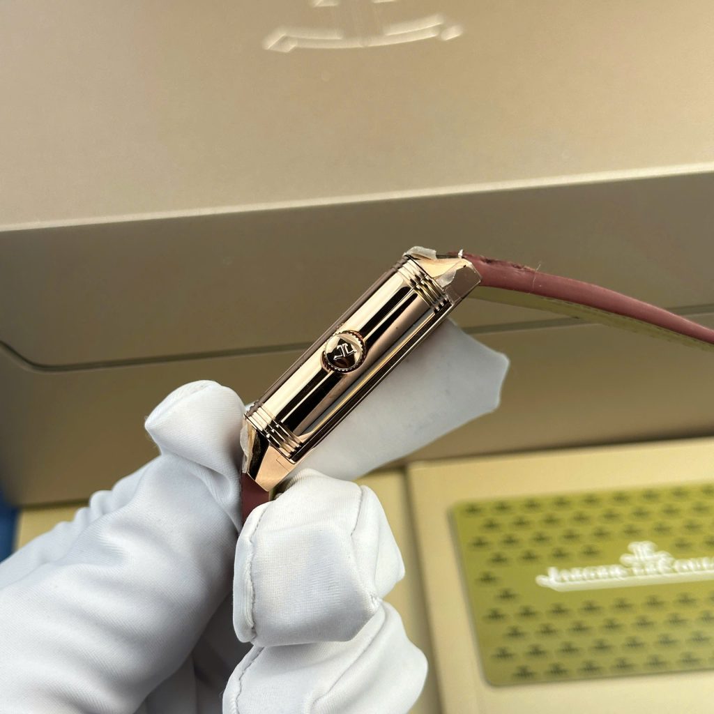 Đồng hồ Jaeger LeCoultre Master Reverso Rep 11 cao cấp 2 mặt màu trắng xám MGF 30x40mm (2)