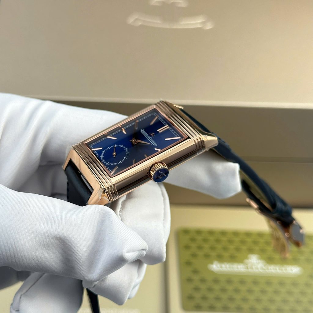 Đồng hồ Jaeger LeCoultre Master Reverso Rep 11 cao cấp mặt xanh blue 30x40mm (2)
