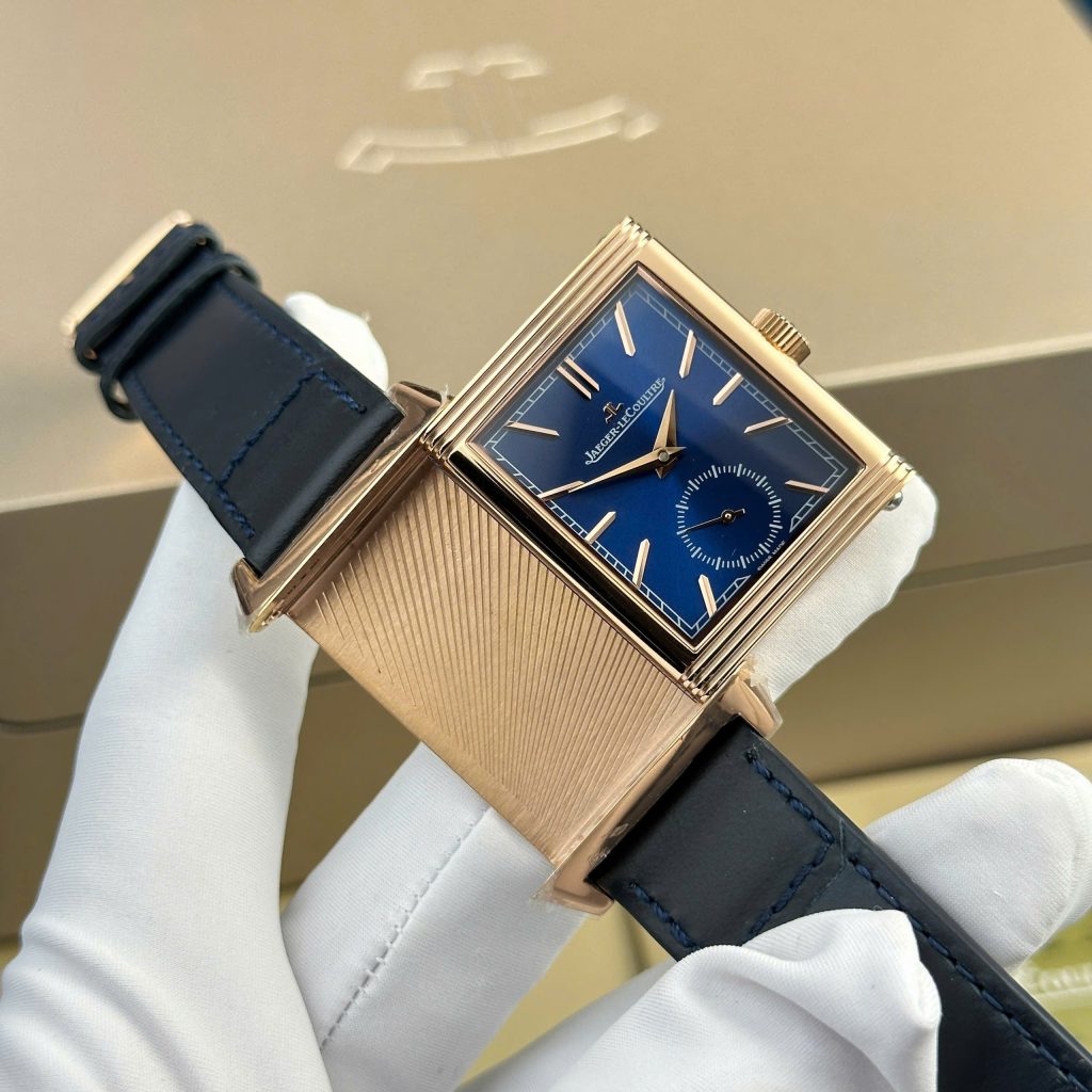 Đồng hồ Jaeger LeCoultre Master Reverso Rep 11 cao cấp mặt xanh blue 30x40mm (2)
