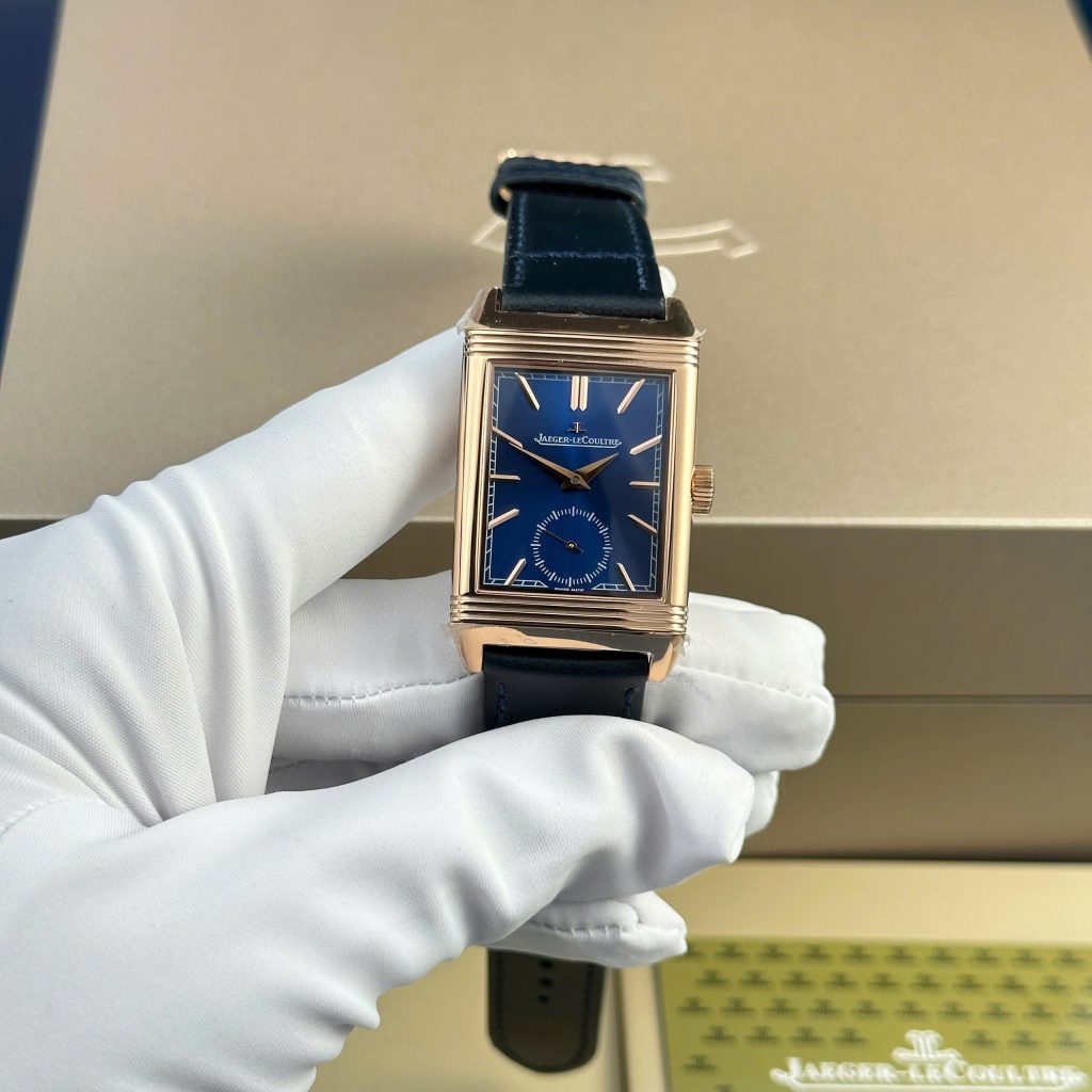 Đồng hồ Jaeger LeCoultre Master Reverso Rep 11 cao cấp mặt xanh blue 30x40mm (2)