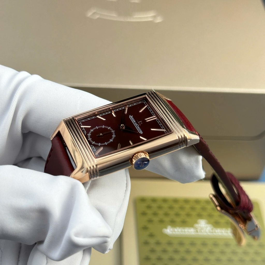 Đồng hồ Jaeger LeCoultre Master Reverso Replica 11 màu đỏ mận 30x40mm (2)