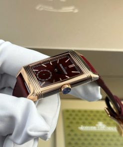 Đồng hồ Jaeger LeCoultre Master Reverso Replica 11 màu đỏ mận 30x40mm (2)