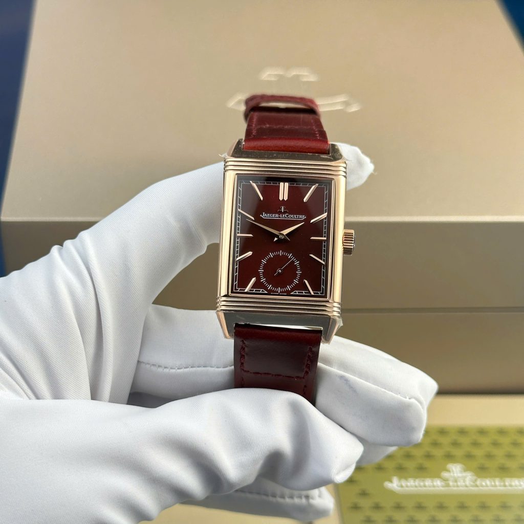 Đồng hồ Jaeger LeCoultre Master Reverso Replica 11 màu đỏ mận 30x40mm (2)
