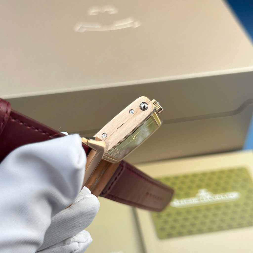 Đồng hồ Jaeger LeCoultre Master Reverso Replica 11 màu đỏ mận 30x40mm (2)