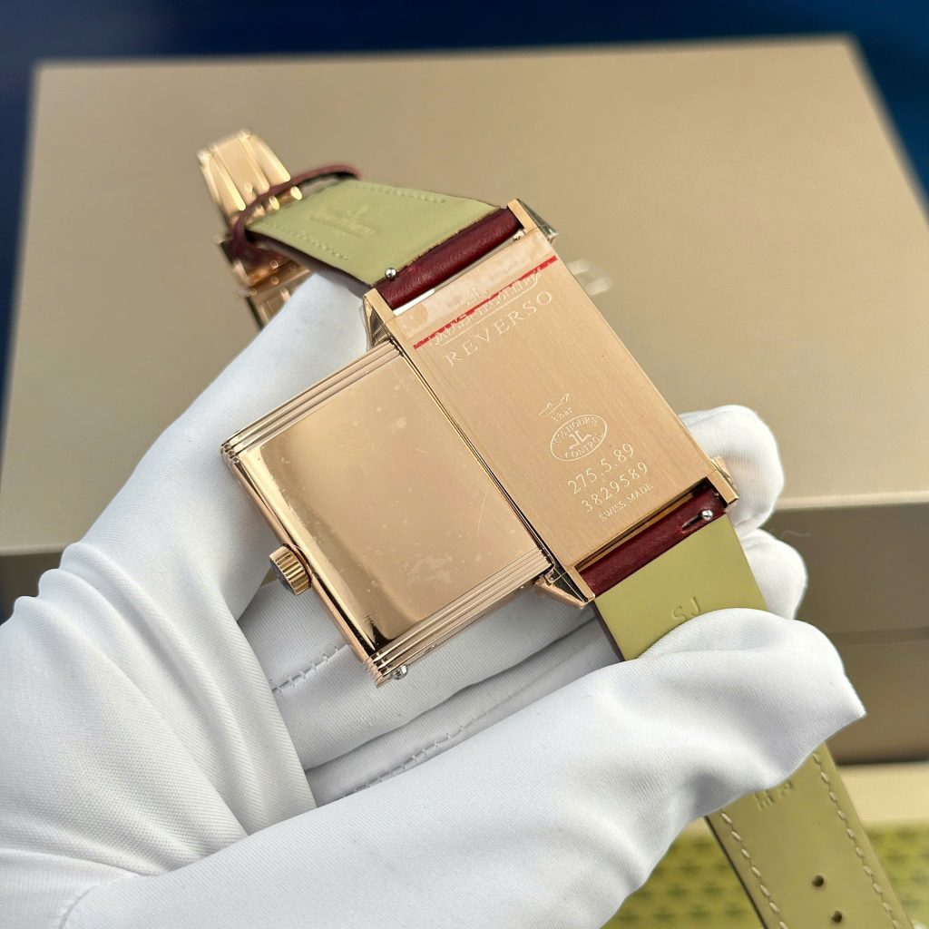 Đồng hồ Jaeger LeCoultre Master Reverso Replica 11 màu đỏ mận 30x40mm (2)